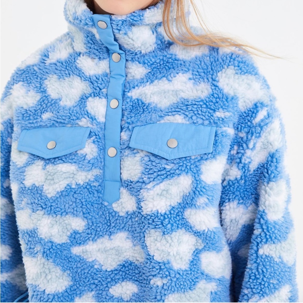 UO Cloud Nine Sherpa Popover Jacket